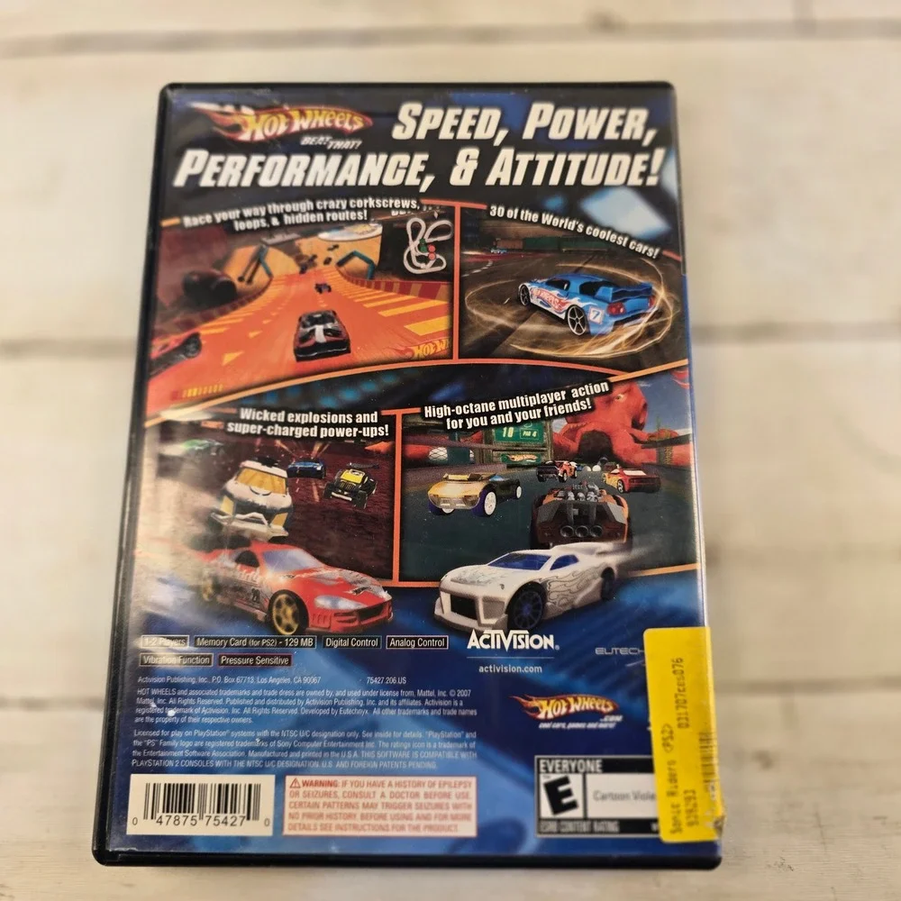 Hot Wheels Beat That! Sony PlayStation 2 PS2 Racing Game Activision 2007
